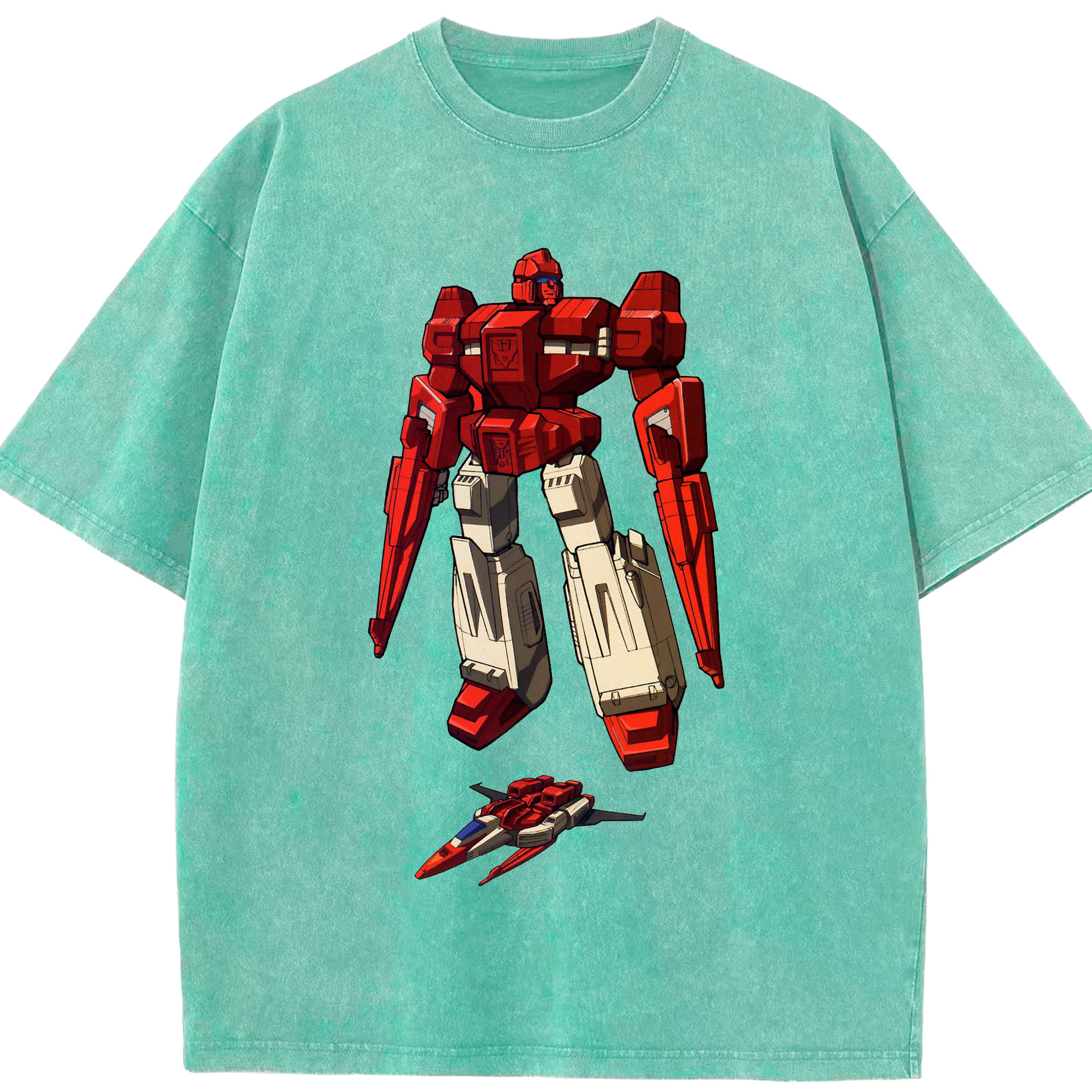 （画像用）  綿100% ヴィンテージ風 半袖Tシャツ（フロントプリント）